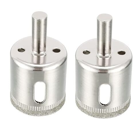 Diamond Coated Hollow Core Drill Bit Hole Saw Set for Glass, Ceramic, Porcelain, Tile, Stone, Granite, Marble (24mm, 2Pcs) in Saudi Arabia