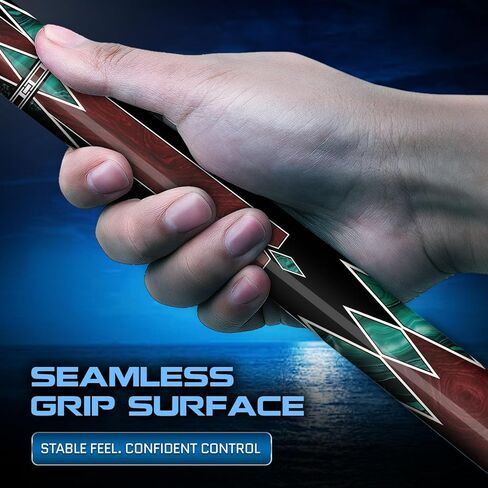EVO MEG Maxbing Edition Pool Cue Stick Combo, Low Deflection Professional Pool Stick 12.5mm Tip, Billiard Cue Stick for Adults with 5/16-18 Joint, Carbon Composite Butt, Wrapless Design in Saudi Arabia