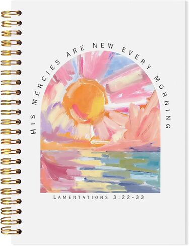 Boho Floral Christian Notebook, Romans 12:12 Bible Verse Journal, Religious Scripture Spiral Notebook, Prayer Journal for Woman, Christian Religious Gifts for Women, 5.5x8.3 in Saudi Arabia