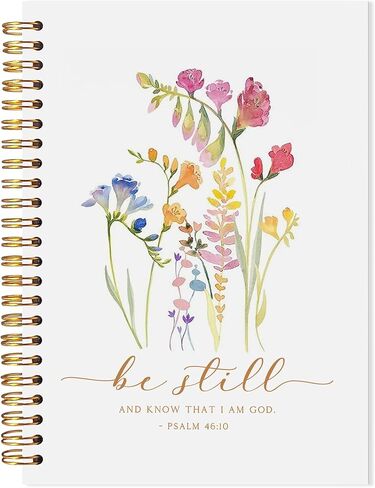 Boho Floral Christian Notebook, Romans 12:12 Bible Verse Journal, Religious Scripture Spiral Notebook, Prayer Journal for Woman, Christian Religious Gifts for Women, 5.5x8.3 in Saudi Arabia