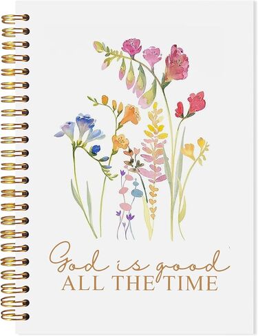 Boho Floral Christian Notebook, Romans 12:12 Bible Verse Journal, Religious Scripture Spiral Notebook, Prayer Journal for Woman, Christian Religious Gifts for Women, 5.5x8.3 in Saudi Arabia