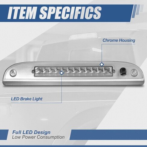 Auto Dynasty Tinted Housing LED 3rd Third Tail Brake Light Lamp+Sprayer Nozzle Compatible with Explorer 02-10 / Mountaineer 06-10 in Saudi Arabia