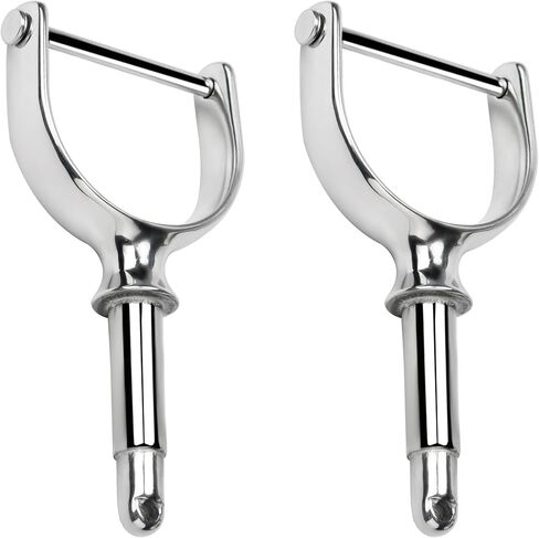 RedSnake Marine Oarlock Socket 316 Stainless Steel Heavy Duty Clamp on Shaft Rowlock Oarlock Side Mount Rowlock Paddle or Yacht Boats Water Rafts Kayaks Dinghy Lifeboat2-Pack in Kuwait