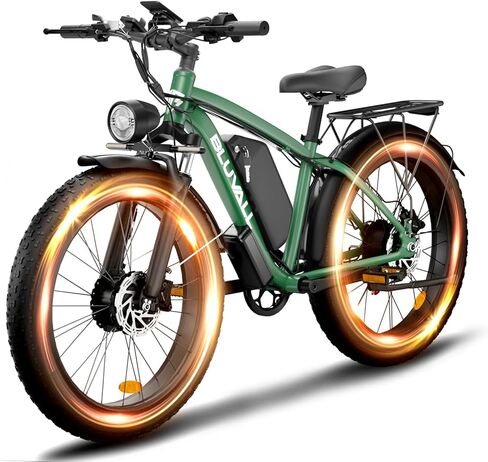 2000W 26 "X 4.0 FAT TIRE E-PIKE DUAL MOTOR EBIKE ، 48V 22.4AH بطارية كهربائية للبالغين ، و 7 سرعات 35 ميل في الساعة تعليق كامل الثلج الجبلي Ebike ، in Saudi Arabia