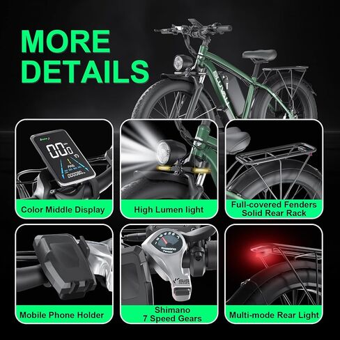 2000W 26 "X 4.0 FAT TIRE E-PIKE DUAL MOTOR EBIKE ، 48V 22.4AH بطارية كهربائية للبالغين ، و 7 سرعات 35 ميل في الساعة تعليق كامل الثلج الجبلي Ebike ، in Saudi Arabia