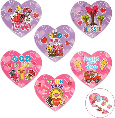 Haooryx Bible Story Jigsaw Buzzles - 12pcs Noah's Ark & Jonah و The Whale Conte Dedical Cartoon Bible Story Pluzzle For Kids Learn in Saudi Arabia