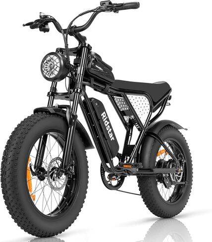 Electric Bike for Adults Q20, 2000/1500W, 37/30MPH,52V 40AH,48V/20AH E-Bike,30-180 Miles Electric Motorcycle, 20" Fat Tire Dirt Bike, UL2849 All Terrain for Mountains, Snow, Sand, Road in Saudi Arabia
