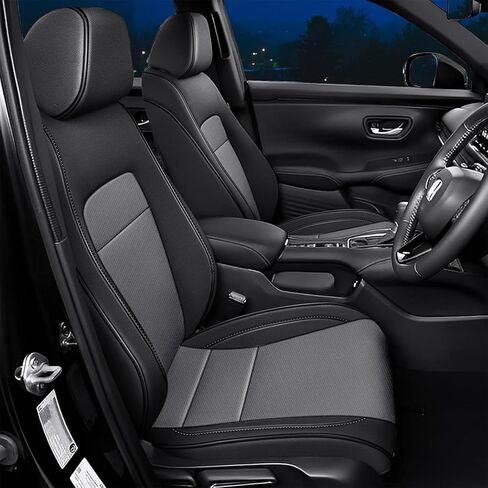 Custom Fit Seat Covers for Honda HRV: Sport,LX 2023 2024 2025 2026,HR-V Seat Protector Full Set Faux Leather -Black in Saudi Arabia