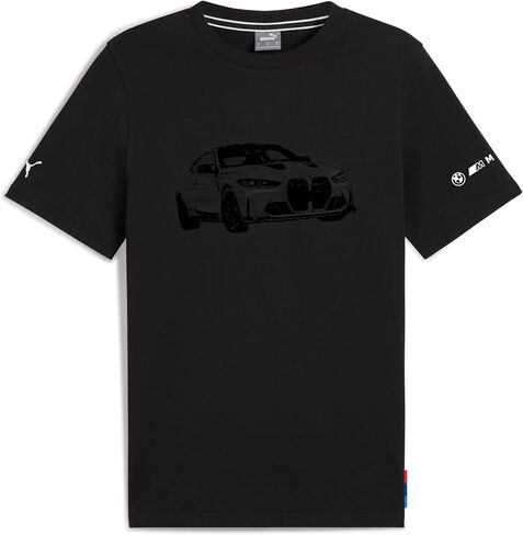 PUMA Men's Standard BMW M Motorsport Graphic T-Shirt, Black SS25, Large in Saudi Arabia