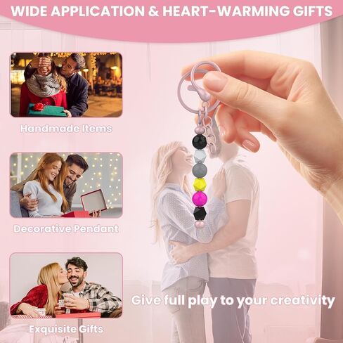 22Pcs Beadable Keychains Bars, Metal DIY Blanks Beaded Keychain Bar Charms Strips Accessories Bulk Making Supplies for Bead Keychain Making, DIY Gift, Craft, Pendant, Jewelry and Purse (Multicolor) in Saudi Arabia