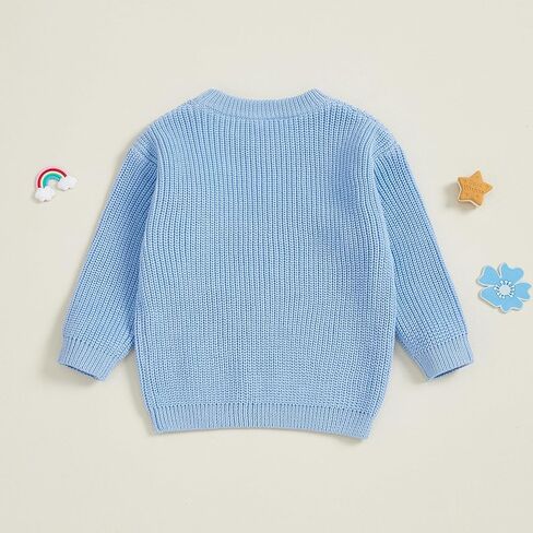 Toddler Baby Boy Fall Outfit Knit Sweater Star Decor Big Brother Bro Letter Embroidery Top Sweatshirt Infant Clothes in Saudi Arabia