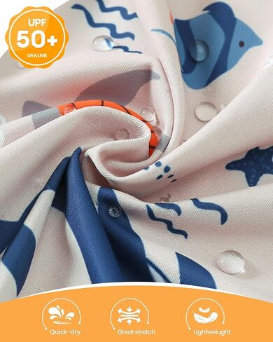 ملابس سباحة للأطفال الأولاد من Rash Guard ملابس سباحة بسحاب للأطفال الصغار من قطعة واحدة مع قبعة للحماية من الشمس in Kuwait