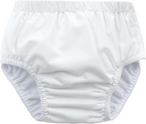 Baby Newborn Reusable Swim Diapers Infant Unisex Washable Swim Diaper Toddler Swimming Diapers White, 6-18 Months in Saudi Arabia