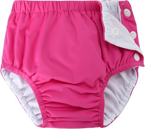 Baby Newborn Reusable Swim Diapers Infant Unisex Washable Swim Diaper Toddler Swimming Diapers White, 6-18 Months in Saudi Arabia