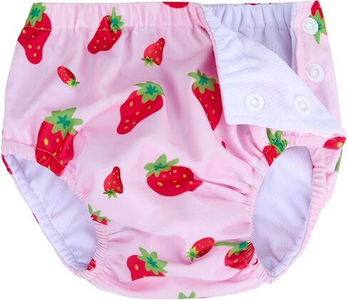 Baby Newborn Reusable Swim Diapers Infant Unisex Washable Swim Diaper Toddler Swimming Diapers White, 6-18 Months in Saudi Arabia