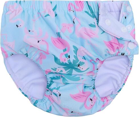 Baby Newborn Reusable Swim Diapers Infant Unisex Washable Swim Diaper Toddler Swimming Diapers White, 6-18 Months in Saudi Arabia