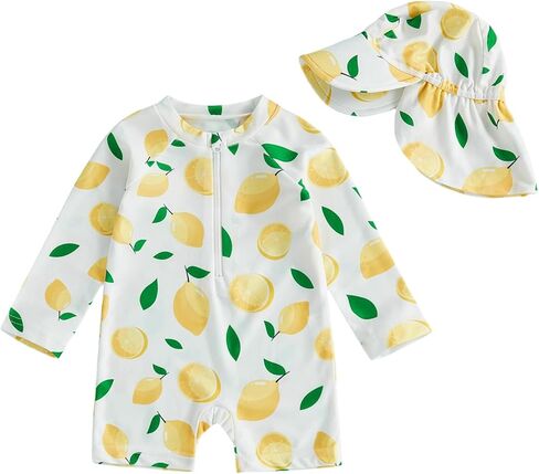 Toddler Baby Boy Swimsuit Shark/Turtle Long Sleeve One Piece Rash Guard Zip-up Bathing Suit Sunsuit Beachwear in Saudi Arabia