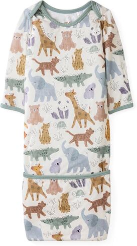 Little Sleepies Newborn Infant Gown, Soft Viscose from Bamboo Baby Gown for Newborn Girls & Boys Baby Clothes, Infant Sleeper in Saudi Arabia