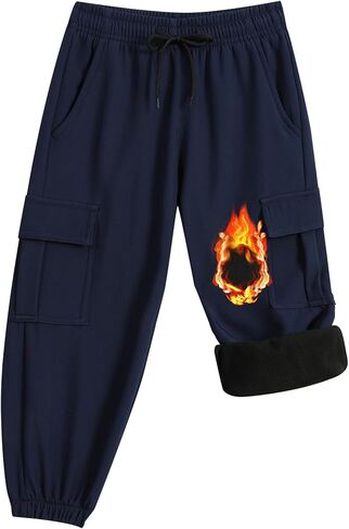 Toddler Baby Boys Girls Fleece Lined Warm Hiking Pants Kids Snow Ski Pants in Saudi Arabia