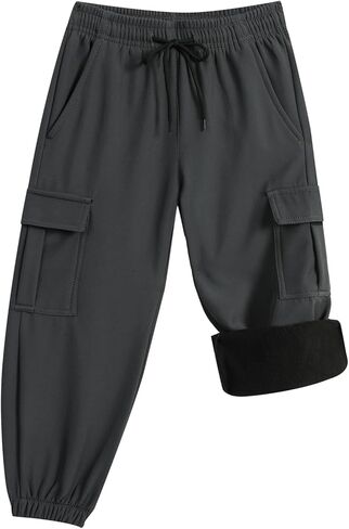 Toddler Baby Boys Girls Fleece Lined Warm Hiking Pants Kids Snow Ski Pants in Saudi Arabia