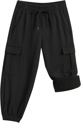 Toddler Baby Boys Girls Fleece Lined Warm Hiking Pants Kids Snow Ski Pants in Saudi Arabia