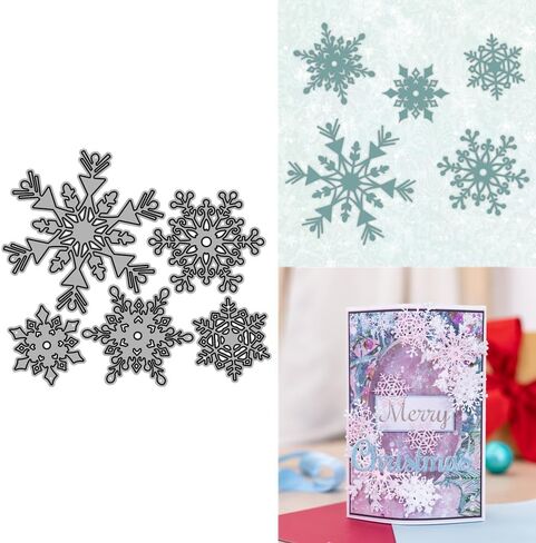 Christmas Pine Tree Branches Metal Cutting Dies for Card Making, Paper Embossing Die Cuts Kit Templates Supplies, Photo Frame Album DIY Scrapbooking Stencils Sets in Saudi Arabia