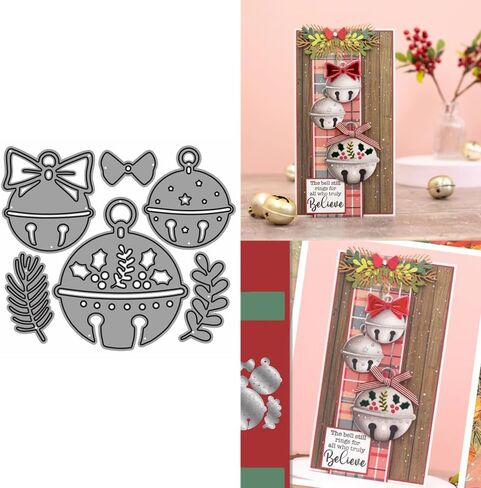 Christmas Pine Tree Branches Metal Cutting Dies for Card Making, Paper Embossing Die Cuts Kit Templates Supplies, Photo Frame Album DIY Scrapbooking Stencils Sets in Saudi Arabia