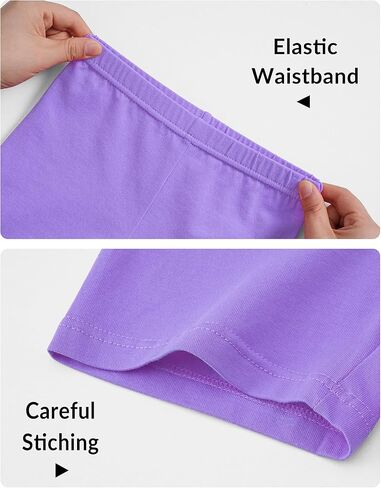 6 Pack Toddler Girls Bike Shorts Dance Cartwheel Under Dress Short for Baby Girl 18M 5T in Saudi Arabia