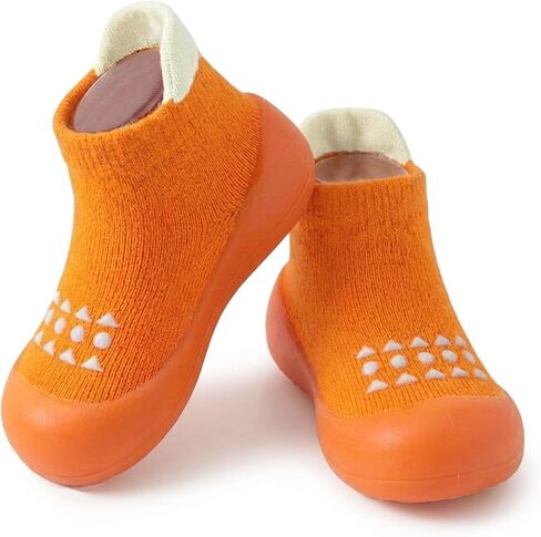 Hstyle Baby Sock Shoes Toddler Boys Walking Shoes Infant Slippers Sneakers | Non-Slip,Soft Rubber Sole,Lightweight,1st Birthday Gifts for Baby Boys Girls in Saudi Arabia