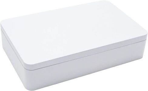 1 حزمة صفيحة الصفيح ، 8.5 × 5.3 × 1.9 بوصة مربع قصدير فارغ مستطيل (أسود) in Kuwait