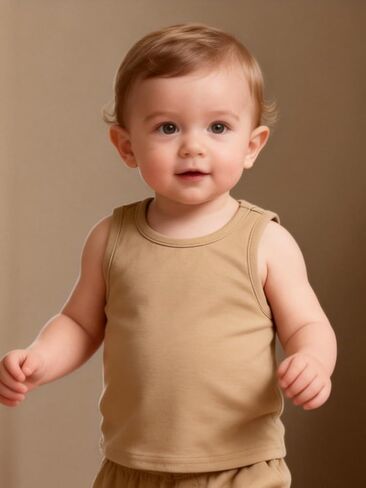 Toddler Cotton Tank Top, Breathable Sleeveless Vest, Essential Basic Kids Casual Summer Shirt for 9Month to 3Years Kids in Saudi Arabia
