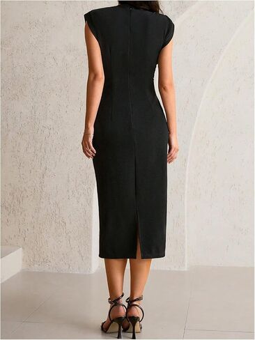 OYOANGLE Women's Maternity Cap Sleeve Pregnancy Bodycon Midi Dresses | Dolman Sleeve, Work Office Baby Shower Cocktail, Formal, Photoshoot, Elegant Wedding Guest Outfits in Saudi Arabia