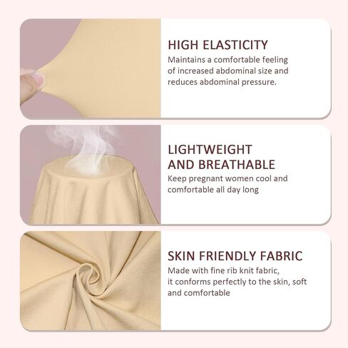 Women's Maternity Bustless Tank Top Belly Support, Pregnancy Adjustable Spaghetti Strap Bodycon Shapewear Slip Dress in Saudi Arabia