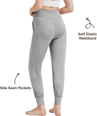 Maternity Pants for Women Bamboo Viscose Over The Belly Lounge Bottom Soft Pregnancy Pant with Pockets S-XXL in Saudi Arabia