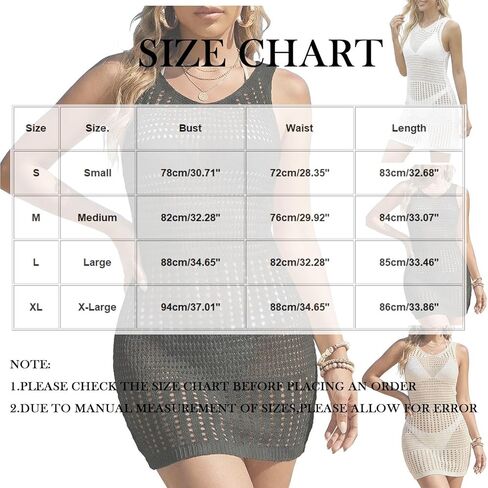 Swim Cover Up for Women Crochet 2026 Summer Bathing Suit Swimwear Mesh Knit Dress Beach Vacation Clothes Outfits in Saudi Arabia