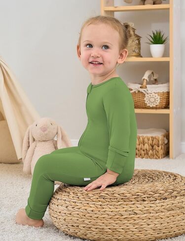 Jimonda Baby Boys رومبير قابل للطي من خلال أحذية القدم والقفازات بيجامة طويلة الأكمام للنوم للفتيات حديثي الولادة ملابس بدون قدم 3 عبوات in Kuwait