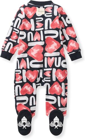بيجامة Burt's Bees Baby Boys Sleep and Play PJs، 100% من القطن العضوي قطعة واحدة بسحاب أمامي من قطعة واحدة in Saudi Arabia