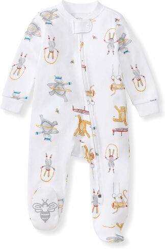بيجامة Burt's Bees Baby Boys Sleep and Play PJs، 100% من القطن العضوي قطعة واحدة بسحاب أمامي من قطعة واحدة in Saudi Arabia