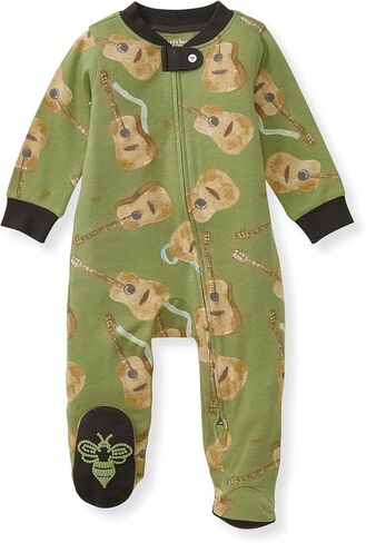 بيجامة Burt's Bees Baby Boys Sleep and Play PJs، 100% من القطن العضوي قطعة واحدة بسحاب أمامي من قطعة واحدة in Saudi Arabia