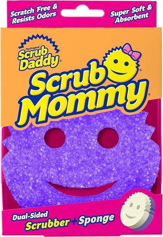 Scrub Daddy Scrub Mommy - Scratch-Free Multipurpose Dish Sponge - BPA Free & Made with Polymer Foam - Stain & Odor Resistant Kitchen Sponge (1 Count) in Saudi Arabia
