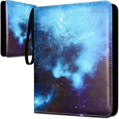 1080 Pockets Card Binder 9 Pocket, Trading Card Binder with 60 Page Removable Sleeves, Zipper Card Book Album Holder[PROTECTIVE][PLEASANT TOUCH SURFACE] Fire Ring​ in Saudi Arabia
