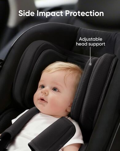 Infant Insert Compatible with Doona, Graco, Britax, Chicco, Evenflo Car Seat, Adjustable Baby Head Body Support Cushion for Newborn to Toddler, Fits Infant Car Seat and Stroller (Black) in Saudi Arabia