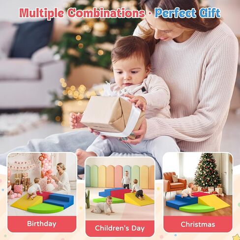 ألعاب تسلق كبيرة للأطفال الصغار، مكعبات تسلق رغوية للأطفال الصغار، مكعبات إسفنجية ناعمة للأطفال للتسلق، مجموعة لعب ناعمة مكونة من 4 قطع، صالة ألعاب رياضية داخلية في الغابة للأطفال الصغار من 1 إلى 3 سنوات، تنسيق الألوان، المهارات الحركية in Kuwait
