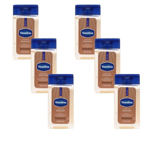 Vaseline Cocoa Radiant Replenishing Oil Gel with Pure Cocoa Butter, Travel Size, 1.69 fl oz, 3 Pack in Saudi Arabia