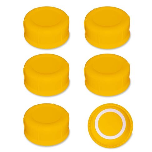 10PCS Baby Bottle Caps for Dr Brown Narrow Bottles, Travel Bottle Lids Replacement for Narrow-Neck Bottle, Tight and Leak-Proof, Yellow in Saudi Arabia