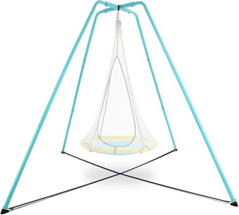 Swing Stand for Kids & Adults,Heavy Duty Swing Frame,Supports 330 lbs,Fits Most Saucer & Tree Swings &Sensory Swing,Indoor/Outdoor Use (Seat NOT Included) (Gray) in Saudi Arabia