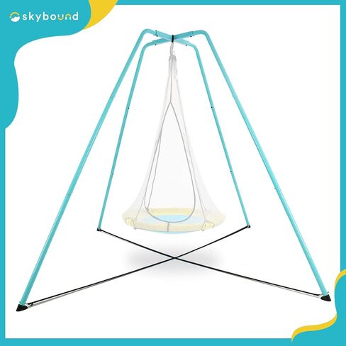 Swing Stand for Kids & Adults,Heavy Duty Swing Frame,Supports 330 lbs,Fits Most Saucer & Tree Swings &Sensory Swing,Indoor/Outdoor Use (Seat NOT Included) (Gray) in Saudi Arabia