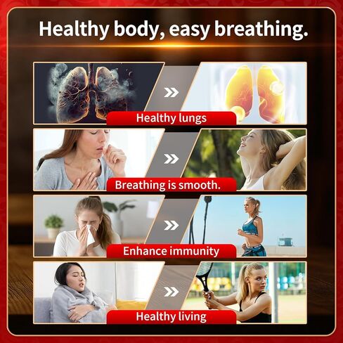BADN Lung Cleansing Tea, 7 natural herbal teas, a supplement for bronchial and respiratory system health, suitable for smokers and adults for lung cleansing and detoxification, 2g*15 bags in Saudi Arabia