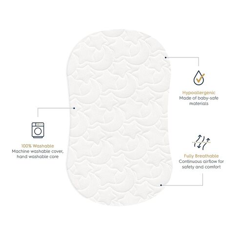 وسادة HALO DreamWeave الشبكية القابلة للتنفس - غطاء وجزء أساسي قابل للغسل بنسبة 100% - مواد مضادة للحساسية وغير سامة in Kuwait