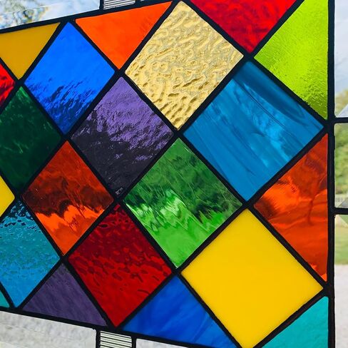 27 Pcs Transparent Colorful Decorative Window Film Anti UV Colorful Adhesive Vinyl Heat Insulation Solar Window Tinting Sheets Glass Film for Christmas Home Decoration (9 Colors, 7.9 x 11.8 Inch) in Saudi Arabia